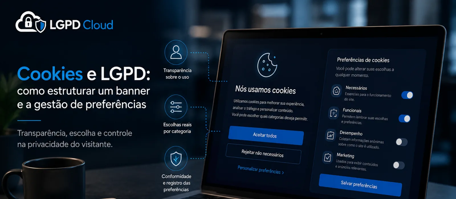 Cookies e LGPD: como estruturar um banner e a gestão de preferências