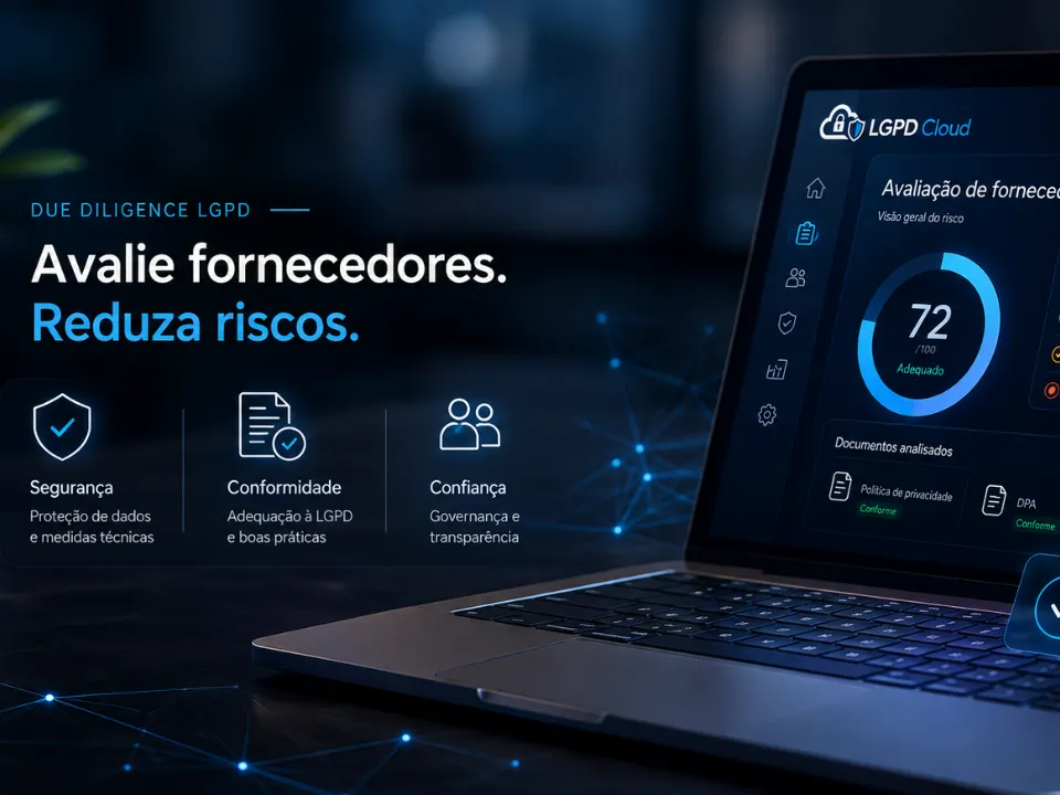 Due diligence LGPD: como avaliar fornecedores que tratam dados pessoais